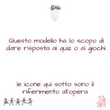 Modello risposta ai quiz e giochi di Cinzia Zungolo sui social