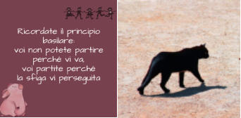voi non potete partire perchè vi va